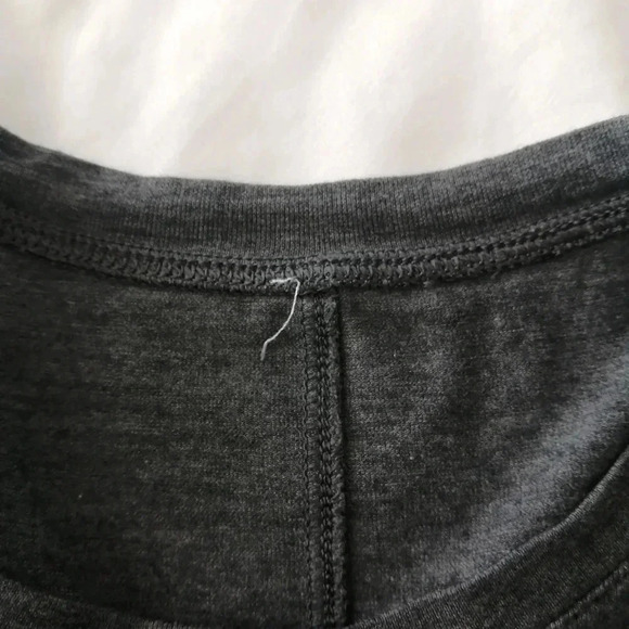 Lululemon Acadia Grey Long Sleeve Pima Cotton Hi Low Flare Flowy Hem Small - Picture 12 of 15